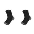 thumbnail image 1 of XIYNBAOK 2 Pairs Mens Socks Size 10-13 Soccer Socks Medium Tube Socks Solid Color Basketball Sport Crew Socks Moisture Wicking Cushioned Athletic Socks Breathable Work Boot Socks, 1 of 1