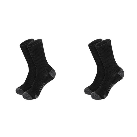 XIYNBAOK 2 Pairs Mens Socks Size 10-13 Soccer Socks Medium Tube Socks Solid Color Basketball Sport Crew Socks Moisture Wicking Cushioned Athletic Socks Breathable Work Boot Socks