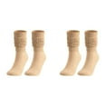 thumbnail image 1 of XIYNBAOK 2 Pairs Slouch Socks for Woman Knee High Sock Womens Fashion Stacked Socks Casual Boot Socks 80s 90s Scrunch Socks Knit Scrunchie Socks High Tube Scrunch Sock, 1 of 1