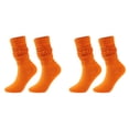 thumbnail image 1 of XIYNBAOK 2 Pairs Slouch Socks for Woman Knee High Sock Womens Fashion Stacked Socks Casual Boot Socks 80s 90s Scrunch Socks Knit Scrunchie Socks High Tube Scrunch Sock, 1 of 1