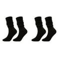 thumbnail image 1 of XIYNBAOK 2 Pairs Slouch Socks for Woman Knee High Sock Womens Fashion Stacked Socks Casual Boot Socks 80s 90s Scrunch Socks Knit Scrunchie Socks High Tube Scrunch Sock, 1 of 1