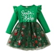thumbnail image 1 of XIYNBAOK Baby Girl First Christmas Outfit Boys 5t Christmas 24 Month Girl Clothes New Year Outfit Toddler Girl Coming Home Outfit Girl New Years Baby, Green 18-24 Months, 1 of 9