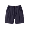 thumbnail image 1 of XIYNBAOK Black Athletic Shorts Cycling Shorts Basketball Shorts Athletic for Boys Basketball Size 14-16 Clothes for Teen Boys Trendy Toddler Boy, Navy 3-4 Years, 1 of 4