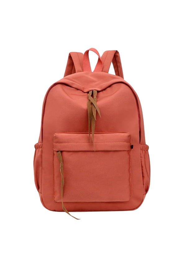 Canvas Backpack for Women Leather Backpack Womens Work Backpack Cute Travel Backpack with Chest Strap Washable Backpack Backpacks for Black, Red One Size