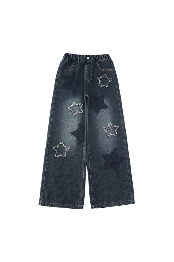 Cargo Jeans Buckle Jeans Ripped Skinny Jeans Pantalones De Hombre Jeans Toddler Girls Clothes Cute Teen Girl Clothes 6t Girls, Blue 9-10 Years