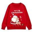 thumbnail image 1 of XIYNBAOK Christmas Tshirts Christmas T Shirts Family Christmas Bow Shirt Girls White Top Trendy Clothes Boys Clothes Size 6 3t Clothes, Red 7-8 Years, 1 of 6