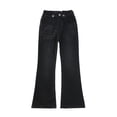 thumbnail image 1 of XIYNBAOK Cuffed Jeans 2000s Jeans Relaxed Fit Jeans Patchwork Pants 14/16 Girls Clothes Work Out Clothes Girls Size 18/20 Clothes, Black 11-12 Years, 1 of 9