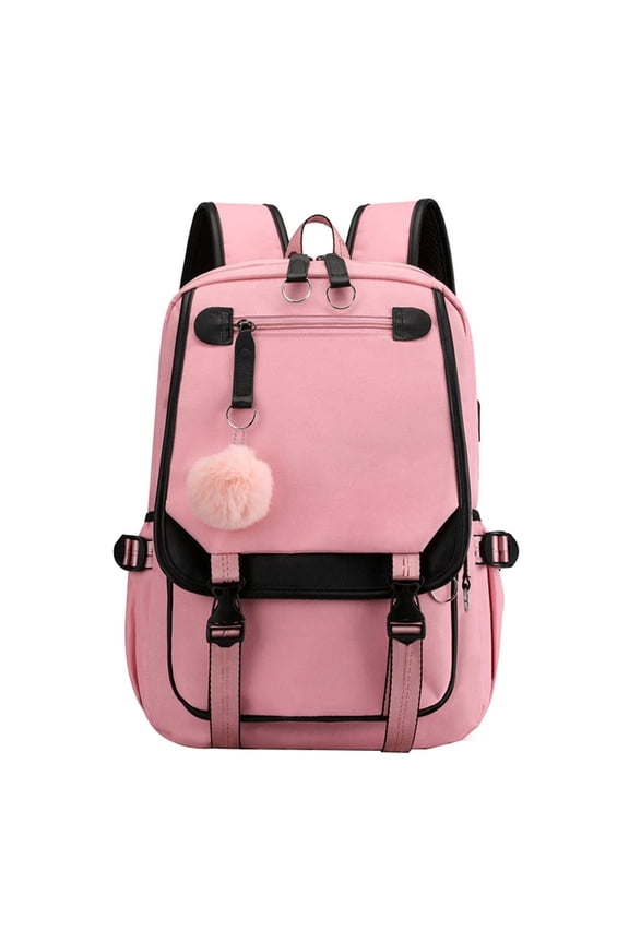 Daypack Backpacks Daypack Backpack Purses Small Bookbag Durable Backpack Travel Backpack with Charger Men Laptop Backpack Men's Laptop, Pink One Size