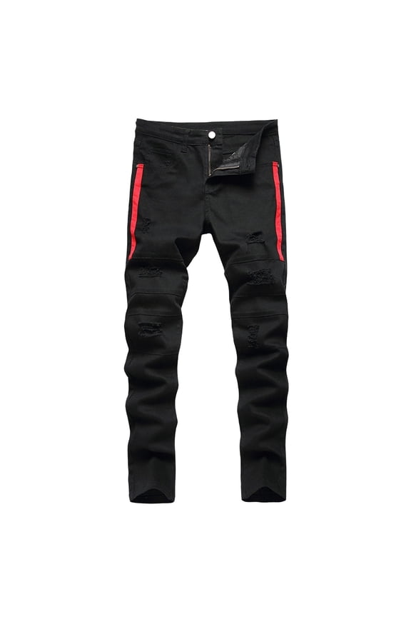 Jeans Teens High Waisted Flare Jeans Kids Jeans Boys Red Pants Baby Pants 6-9 Months Boys School Uniform Pants Toddler Boys Clothes 4t, Black 11-12 Years