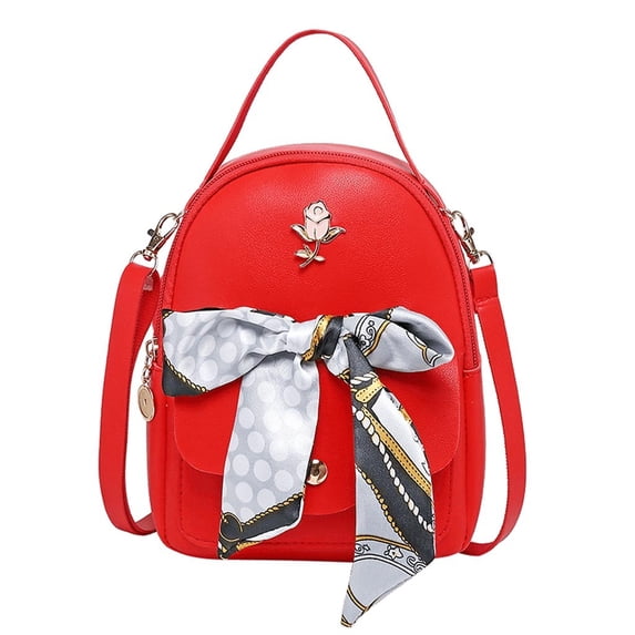 XIYNBAOK Laptop Backpack for Women College Backpacks for Womens Laptop Small Backpack with Water Bottle Holder Backpack Travel Large School Backpack, Red One Size