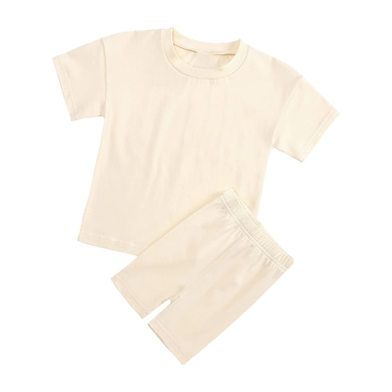 XIYNBAOK Size 10-12 Girls Clothes Sets Girls 6x Outfits Girls Outfits Size 14-16 Cute Shirt + Mini Shorts Junior Clothes for Teen Girls, Beige 11-12 Years