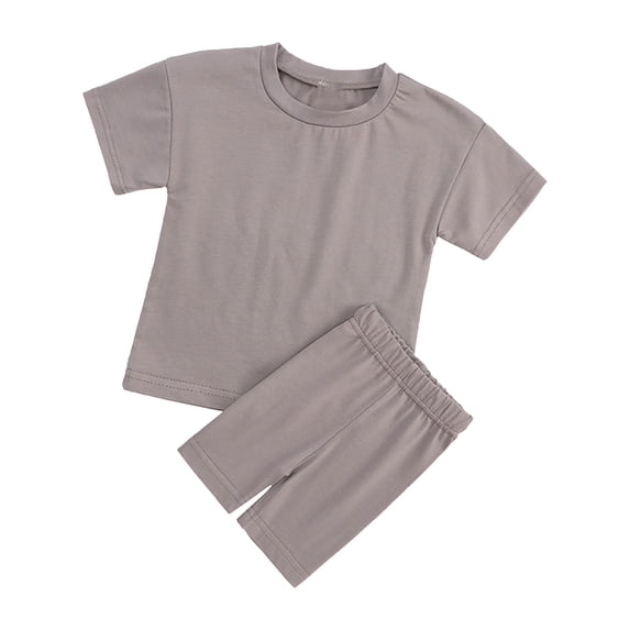 XIYNBAOK Size 10-12 Girls Clothes Sets Girls 6x Outfits Girls Outfits Size 14-16 Cute Shirt + Mini Shorts Junior Clothes for Teen Girls, Dark Gray 9-10 Years