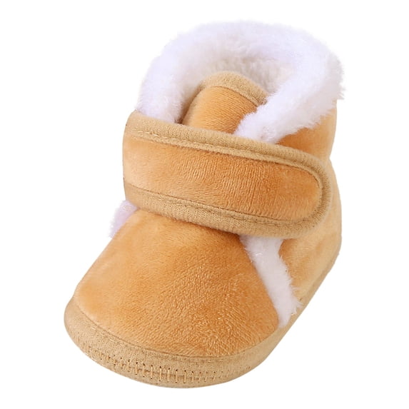 XIYON Baby Winter Booties Baby Shoes Comfortable Soft Sole Warm Baby Toddler Shoes Boots 12-15 Months