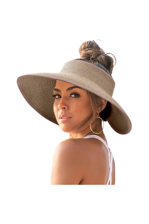 Beach Sun Hats Womens Sunshade Hat Edition Women Open Top Big Sunscreen Sun Hat No Top Foldable Hat Classics