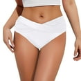 thumbnail image 1 of XIYON Bikini Bottoms For Women Bikini Bottom Front Swimsuit Ruched Bathing Suit Bottoms For Pool Beach Fashion, 1 of 5