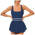 thumbnail image 1 of XIYON Bikini Sets For Women Backless Split Swimming Dress Beach Retro Swimsuits Beachwear, 1 of 4