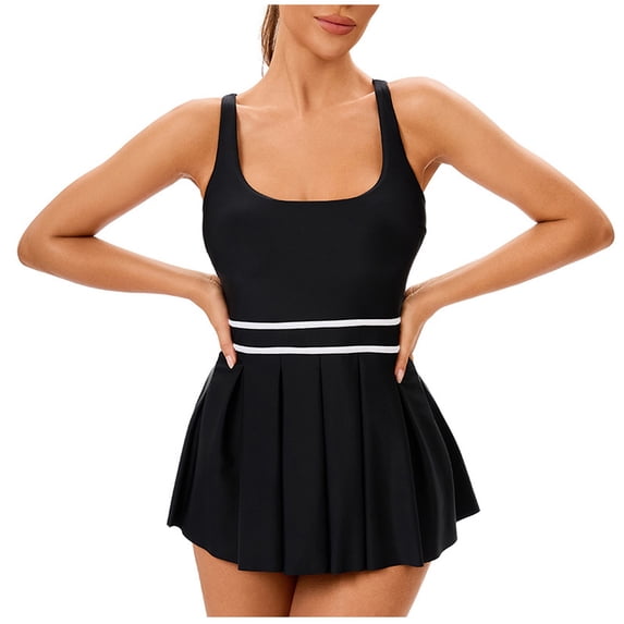 XIYON Bikini Sets For Women Backless Split Swimming Dress Beach Swimsuit Summer Beach Vacation Bathing Suits