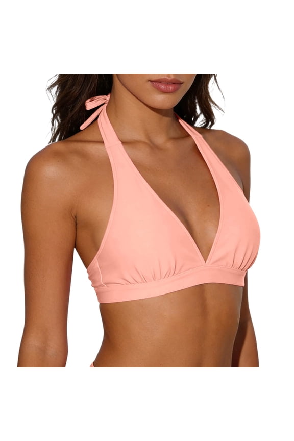 Bikini Tops For Women Bikini Top Push Up Halter Bathing Suit Swimsuit Swimwear Top Beachwear Comfortable