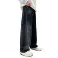 thumbnail image 1 of XIYON Boys Jeans Straight Leg Loose Fit Trousers For Big Kids Comfortable And Stylish Jeans With Pockets 6-7 Years, 1 of 7