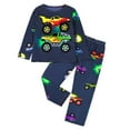 thumbnail image 1 of XIYON Boys Outfits Glow In The Dark Kids Pajama Set For Boys And Girls Long Sleeve And Pants 3 8 Years Cute Printed Sleepwear For Home Use 6-7, 1 of 3