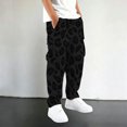 thumbnail image 1 of XIYON Boys Pants Leopard Print Cargo Pants Casual Straight Leg Trousers with Pockets for Outdoor Play 7-8 Years, 1 of 3