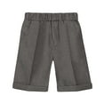 thumbnail image 1 of XIYON Boys School Uniformss Flat Front Performance Stretch Short Chino Shorts Lovely, 1 of 2