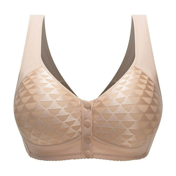 XIYON Bras For Women Comfortable Front Closure Bra For Older Female Wireless Design With Supportive Features For Enhanced Shape And Lift Comfortable