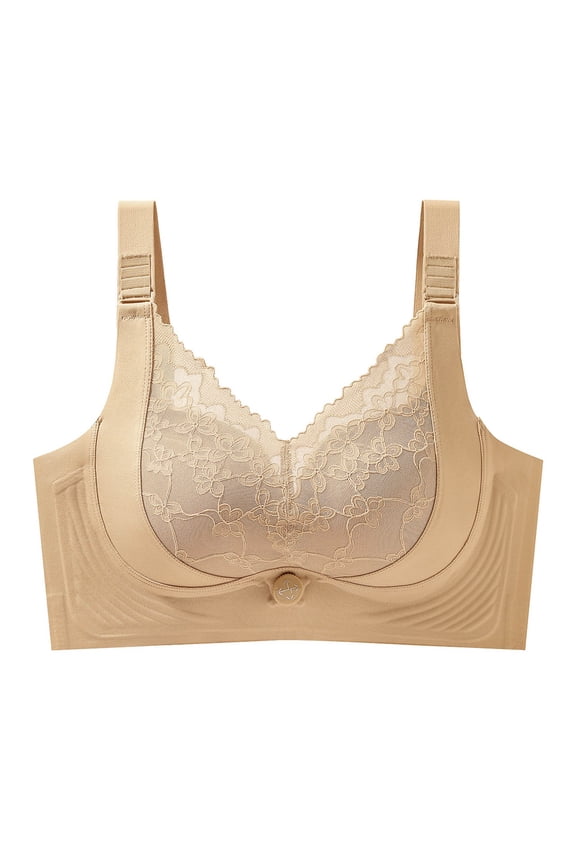 Bras For Women For Full Coverage Seamless Wireless Bras Plus Size Support Side Smoothing Everyday Wear Comfortable