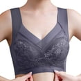 thumbnail image 1 of XIYON Bras For Women Full Cup Thin Bra Plus Size Wireless Sports Bra Lace Bra Cover Cup Large Size Vest Bras Classic, 1 of 4