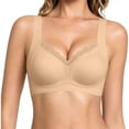 thumbnail image 1 of XIYON Bras For Women Lace Seamless Push Up Bra Non Padded Breathable Fixed Cup Vest Style Underwire Daily Comfort Classic Everyday Wear, 1 of 6