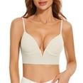 thumbnail image 1 of XIYON Bras For Women Ladies Sexy Deep V Back Underwear Ladies Crease Bra Sagging Large Backless Bra Comfortable, 1 of 5
