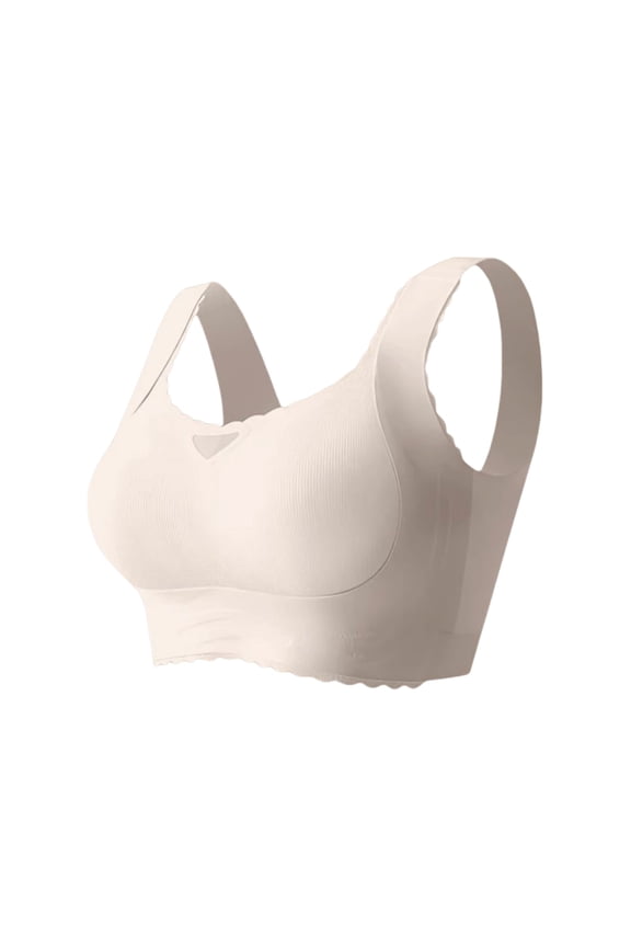 Bras For Women Ladies Sexy Transparent Shoulder Strap Cordless Backless Spongeless With Convertible Shoulder Straps Everyday Bra