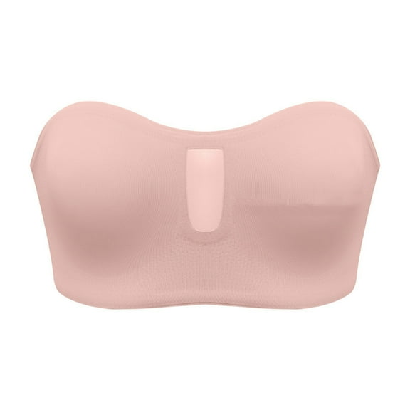XIYON Bras For Women Ladies Shoulder Slip Strapless Large Sized Bras Comfortable Bra No Underwire Comfortable