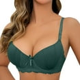 thumbnail image 1 of XIYON Bras For Women Push Up Bra Multi Colored Bow Lace Small Push Up Bra Comfy Bra, 1 of 4