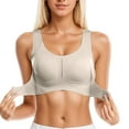 thumbnail image 1 of XIYON Bras For Women Front Closure Adjustable Yoga Sports Bra For Female Posture Corrective Back Support Non Wired Comfortable For Everyday Wear For All Seasons, 1 of 5