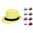 thumbnail image 1 of XIYON Children Kids Boys Girls Summer Hat Color Block Wide Brim Lightweight Breathable Cap For Casual Daily Wear,Yellow,One Size, 1 of 3