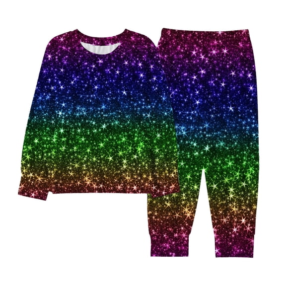 XIYON Cute Clothes For Girls Carnival Printed Girls 2 Piece Outfit Playful Sleeveless Top And Shorts Comforable Casual Summer Playwear 11-12 Years