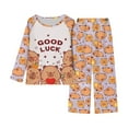 thumbnail image 1 of XIYON Cute Clothes For Girls Cute Printed Long Sleeve Girls Soft Homewear For Kids Cozy 2 Piece Loungewear Outfit For Girls 4-5 Years, 1 of 2