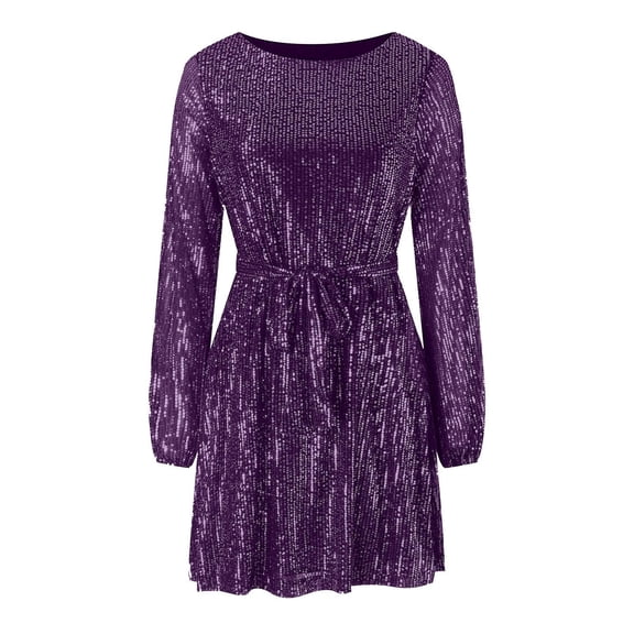XIYON Dress For Women Sequin Party Dress Fashionable Bodycon Evening Gown For Holiday Celebration Fashion