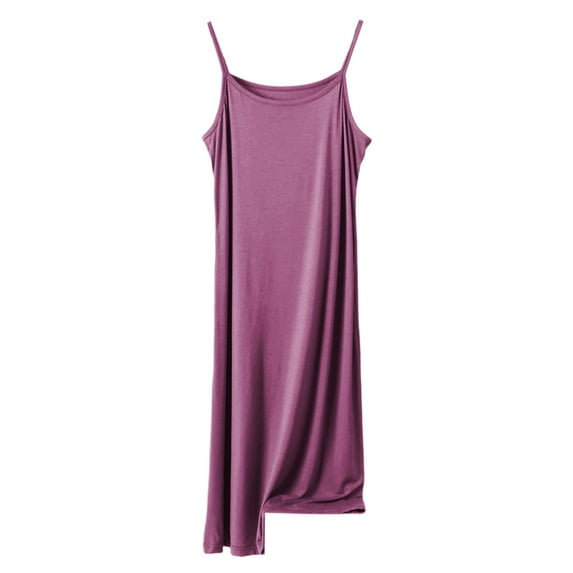 XIYON Dress For Women Casual Summer Dress Crew Neck Sleeveless Solid Color Home Daily Wear Comfortable Flowy Loose Fit Elegant Stylish Breathable Fashion Outfits
