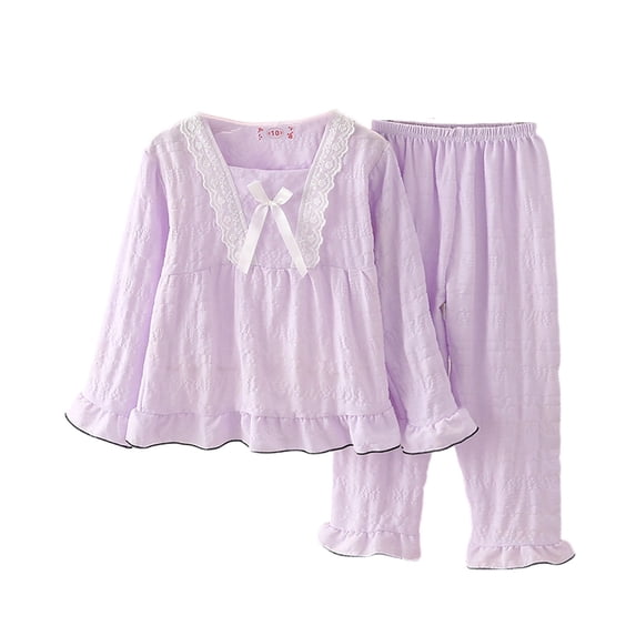 XIYON Girls 2 Piece Outfits Long Sleeve Homewear Soft Cloud Two Piece Outfit Cute Loungewear For Toddler Kids Fashion Casual Clothing Set 5-6 Years