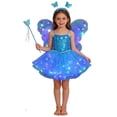 thumbnail image 1 of XIYON Girls Clothing Set Glowing Fairy For Girls With Light Up Wand And Floral 4 Piece Dress Up Play One Size, 1 of 3