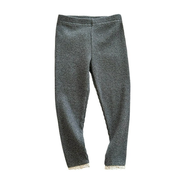 XIYON Girls Leggings Micro Flare Pants Girl's Stretch Outer Layer Leggings Trousers For Kids 5-6 Years