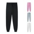 thumbnail image 1 of XIYON Girls Sweatpants Fall Winter Long Pants Sports Elastic Waist Kids Casual Trousers Comfortable 3-4 Years, 1 of 5