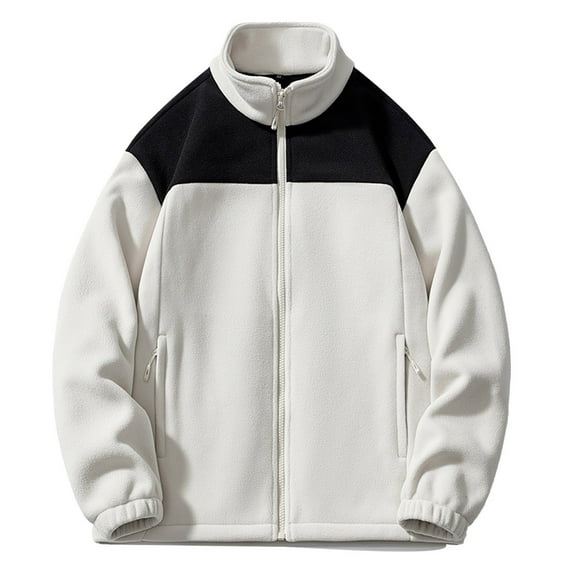 XIYON Hoodies For Men Zip Up Casual Long Sleeve Sweatshirt Autumn Winter Warm Thermal Hooded Jacket With Pocket Vintage Streetwear