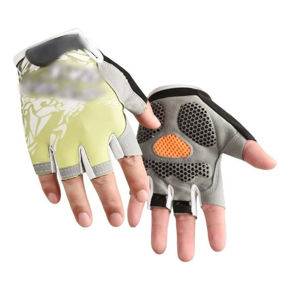 XIYON Kids Outdoor Sports Exerciscling Gloves Half Finger Through Open Finger Gloves Sports Boys And Girls Outdoor Sports Gloves Cute