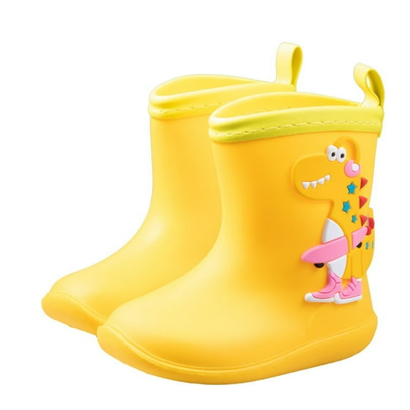 XIYON Kids Rain Boots Non Slip Lightweight Short Ankle Boots For Boys Girls Toddler Outdoor Play Daily Wear 3-4 Years