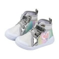 thumbnail image 1 of XIYON Kids Shoes For Boys And Girls High Top Canvas Sneakers For Toddlers Casual Comfortable Shoes Non- Breathable Classic Toe Sports Shoes For Daily Wear 2.5-3 Years, 1 of 3