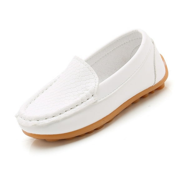 XIYON Kids Shoes For Boys And Girls Toddler Little Kid Boys Girls Soft Loafers Dress Flat Shoes Boat Shoes Casual Shoes 10.5-11 Years