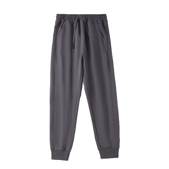 XIYON Men's Casual Pants 2025 Men's Casual Sweatpants Solid Color Long Pants Summer Beach Trousers